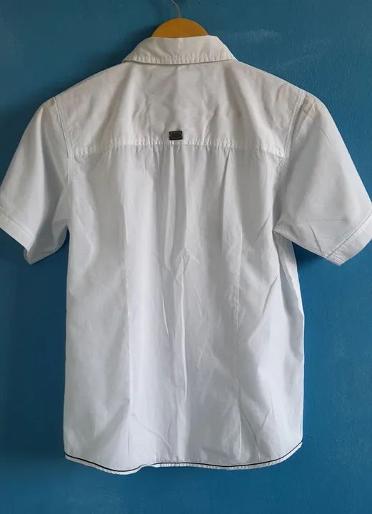 Camisa Algodão Tigor T Tigre Branco 12 Anos  - Foto 5