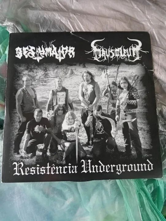Lp (7ep) Mausoleum Split C/Bestymator Braziliam Black Metal