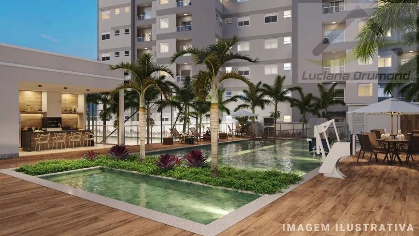 APT COM GARAGEM, VARANDA E QUINTAL NO GRAND TOPÁZIO-OPORTUNIDADE