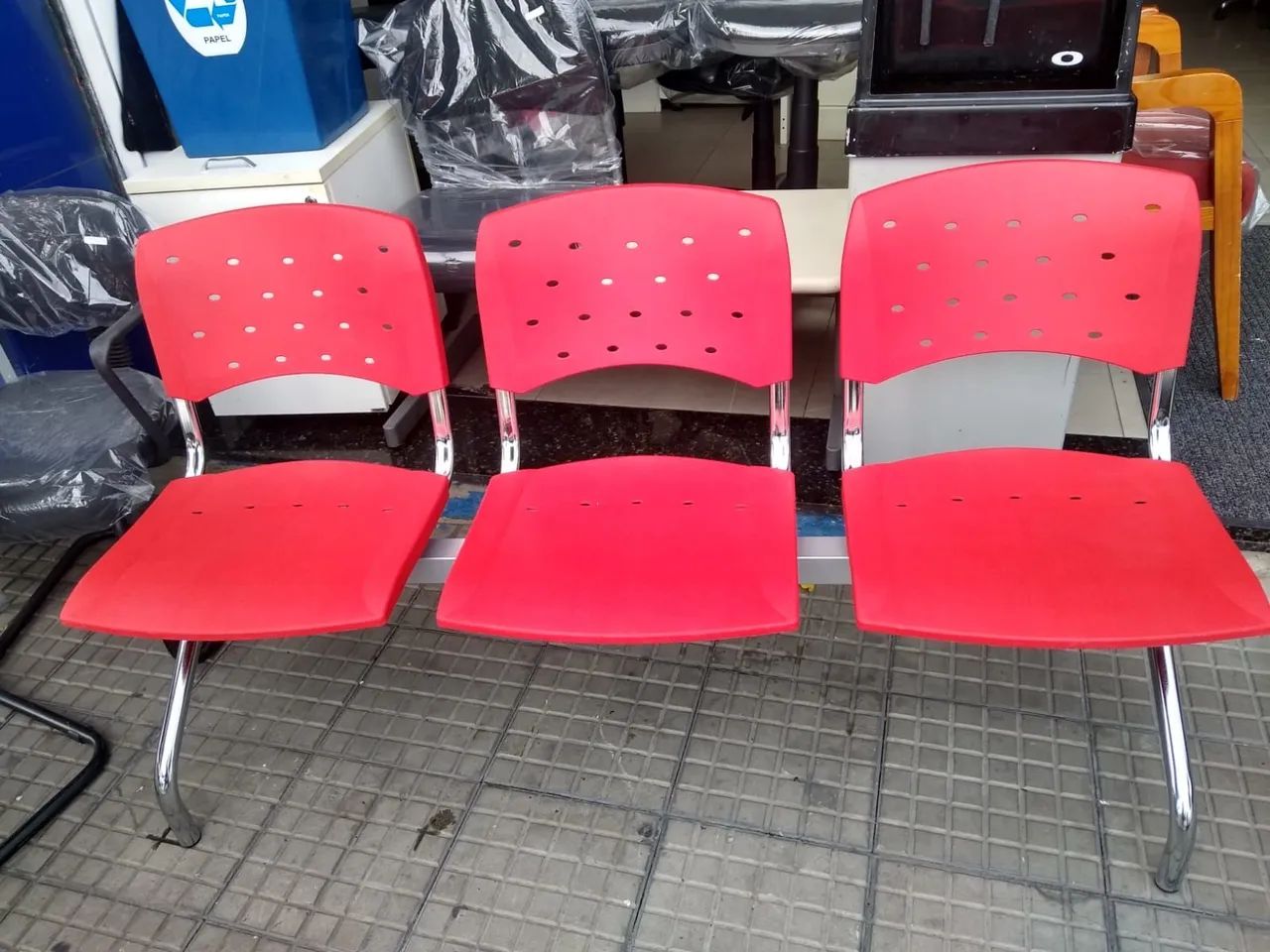 Cadeiras Longarina para escritório - Foto 2