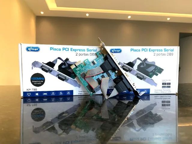 Placa Pci Express Serial 2 Portas Db9 50bps A 16mbps 100mhz. - Foto 4