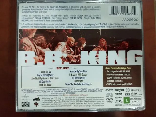 BB King - Live At The Royal Albert Hall 2011 (CD/DVD) - Foto 2