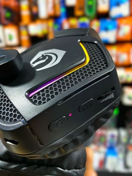 HEADSET GAMER RGB BLUETOOTH HMASTON SNS12 - Foto 6