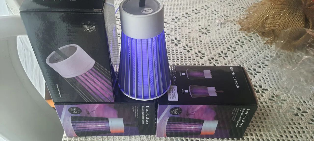 Mata Mosquitos Elétrico - Iluminação UV e Choque