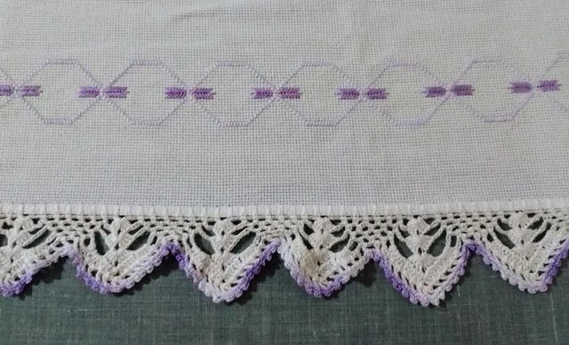 Caminho de mesa Bordado - Ponto cruz<br> - Foto 4