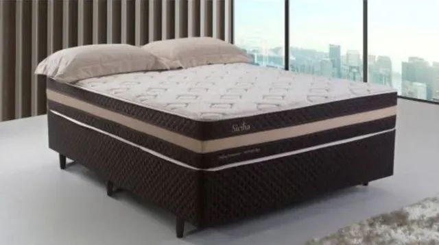 Conjunto box casal Bon sono molas ensacadas spling flex 