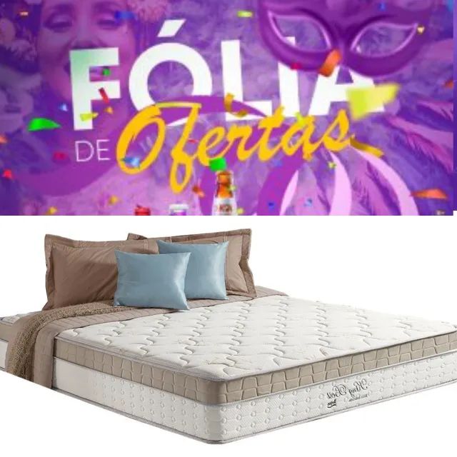 Colchão Casal Molas Ensacadas Anjos 
