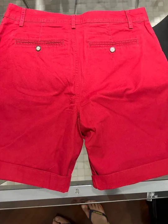 Bermuda masculina Vermelho tamanho 40 - Foto 2