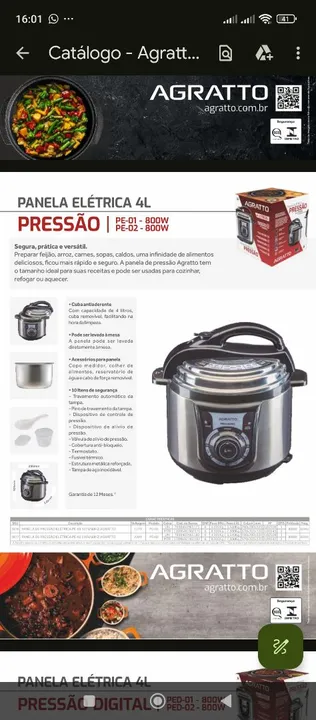 PANELA DE PRESSÃO ELÉTRICA NOVA