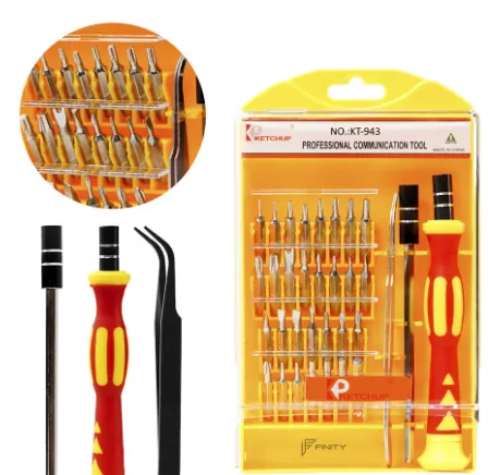 Kit de Chaves De Precisão com 34 Peças Fenda Torx Alen Philips / Celular Notebook z012