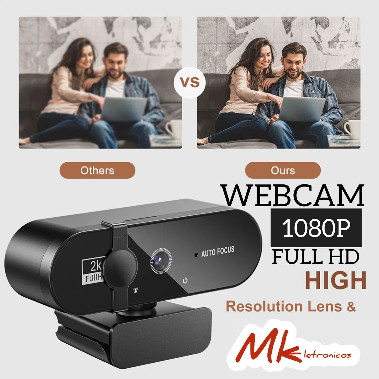 Webcam Full HD  Auto Foco - Alta Qualidade - Foto 4