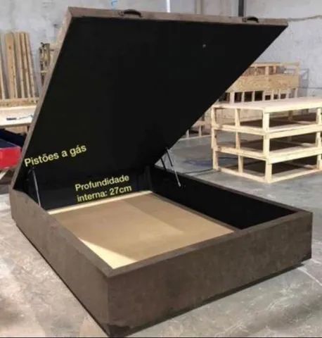 Cama Box Baú - Casal Viúvo 