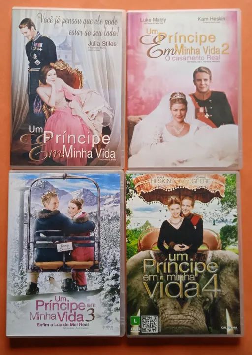 Dvd Um Príncipe em Minha Vida 1 2 3 e 4