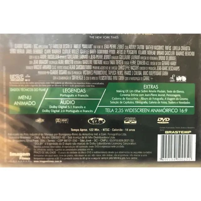 DVD O Fabuloso Destino de Amélie Poulain. LACRADO. - Foto 3