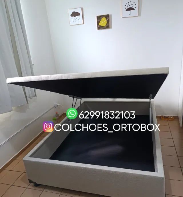Cama Box Baú Casal inteiro com preço de fabrica