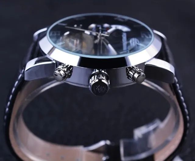 Relógios Masculino Tourbillion Display Mecânico Automático - Foto 4