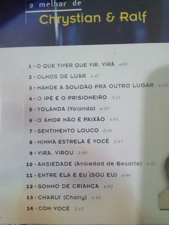 CD -  o melhor de Chrystian & Ralf original  - Foto 2
