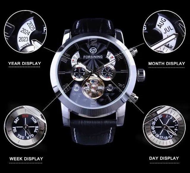 Relógios Masculino Tourbillion Display Mecânico Automático - Foto 2