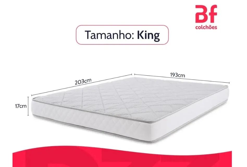 Colchão de Casal king Embalado a Vácuo 1.93x2.03cm - Foto 3