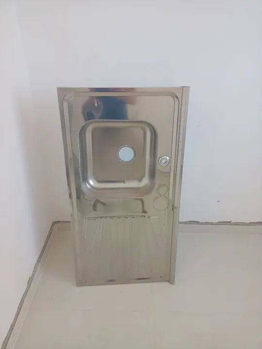 Pia de cozinha em aço inox - Foto 2