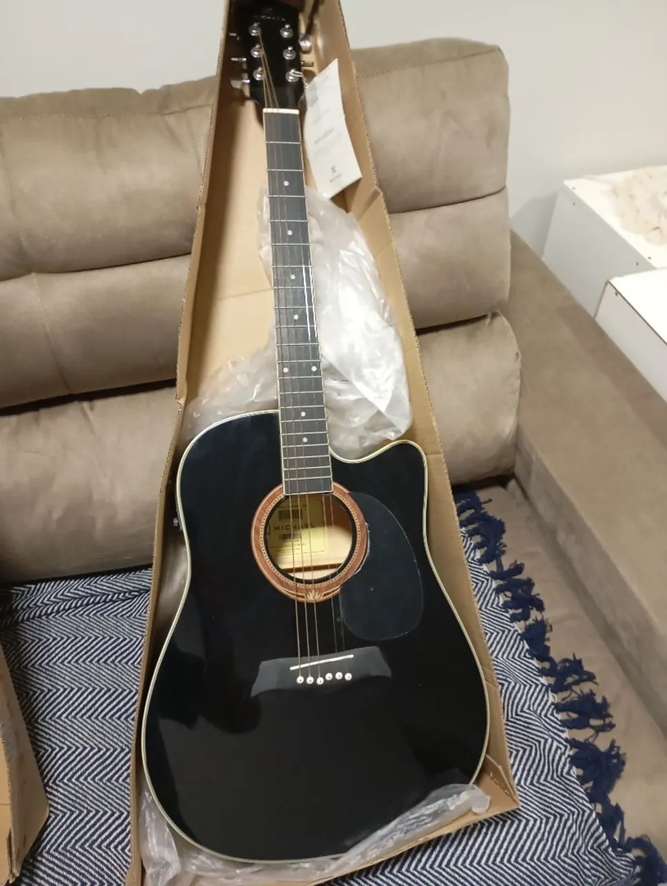 Violão Michael VMF361 BK Preto (FOLK)