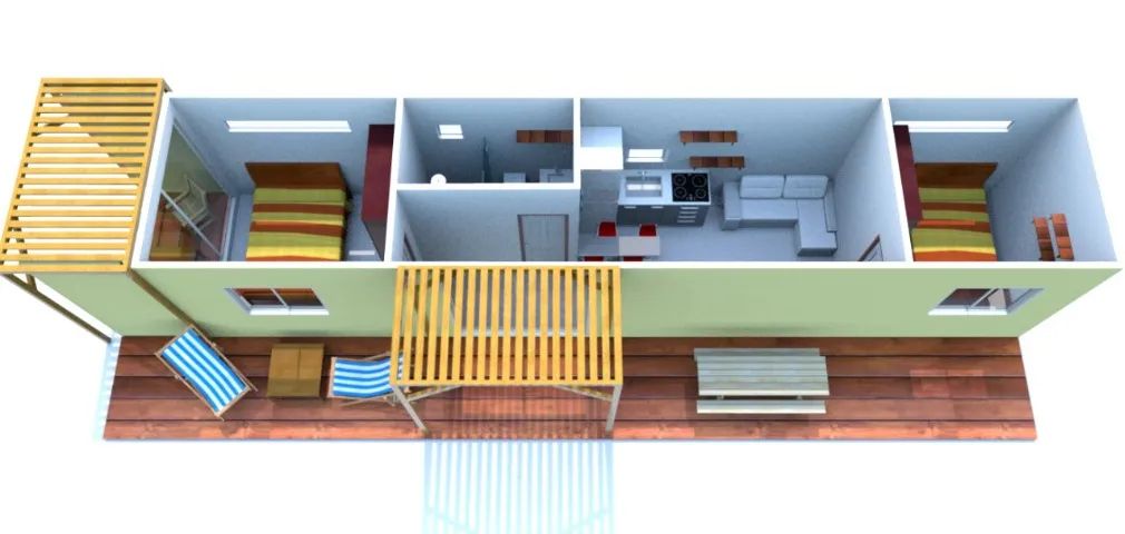 Linda Casa em Container 12 mts - Foto 6