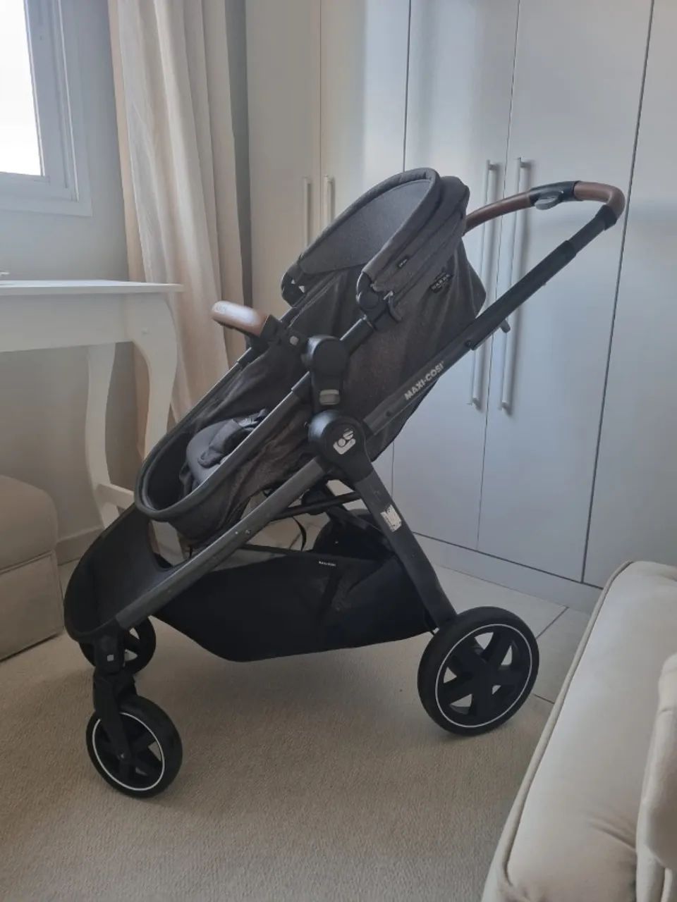 Carrinho de Bebê Maxi Cosi - Completo e Muitíssimo Conservado - Foto 6