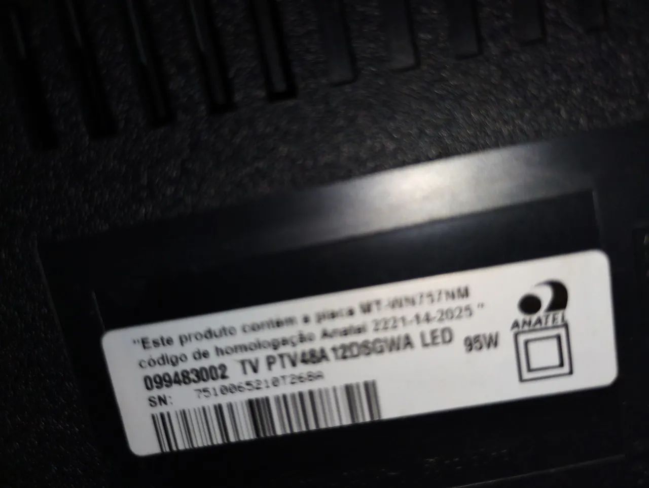 TV Philco LED Smartv 48  Polegadas Modelo PTV48A12DSGWA Defeito Tela Trincada - Foto 4