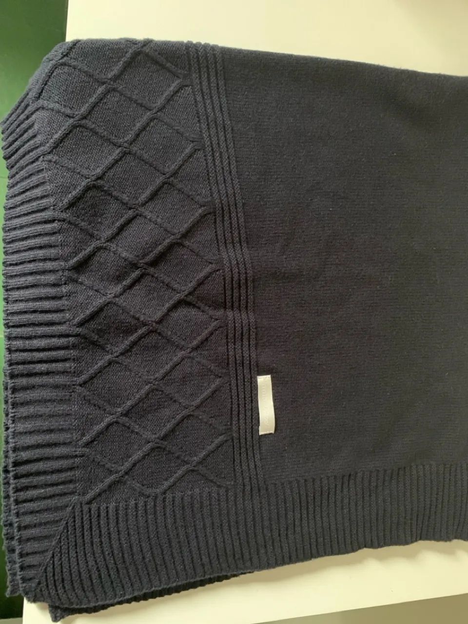 Cobertor de bebê em tricot