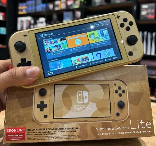 Nintendo, Console, Switch Lite Zelda edition - Seminovo (Loja Física) - Foto 4