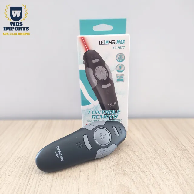 Apresentador Multimídia Wireless Com Laser E Receptor Usb