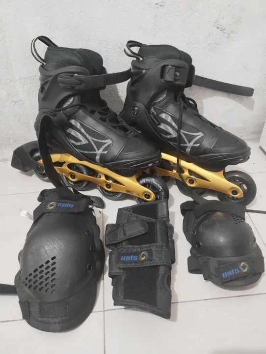 Patins Oxer Byte com Equipamentos de Proteção