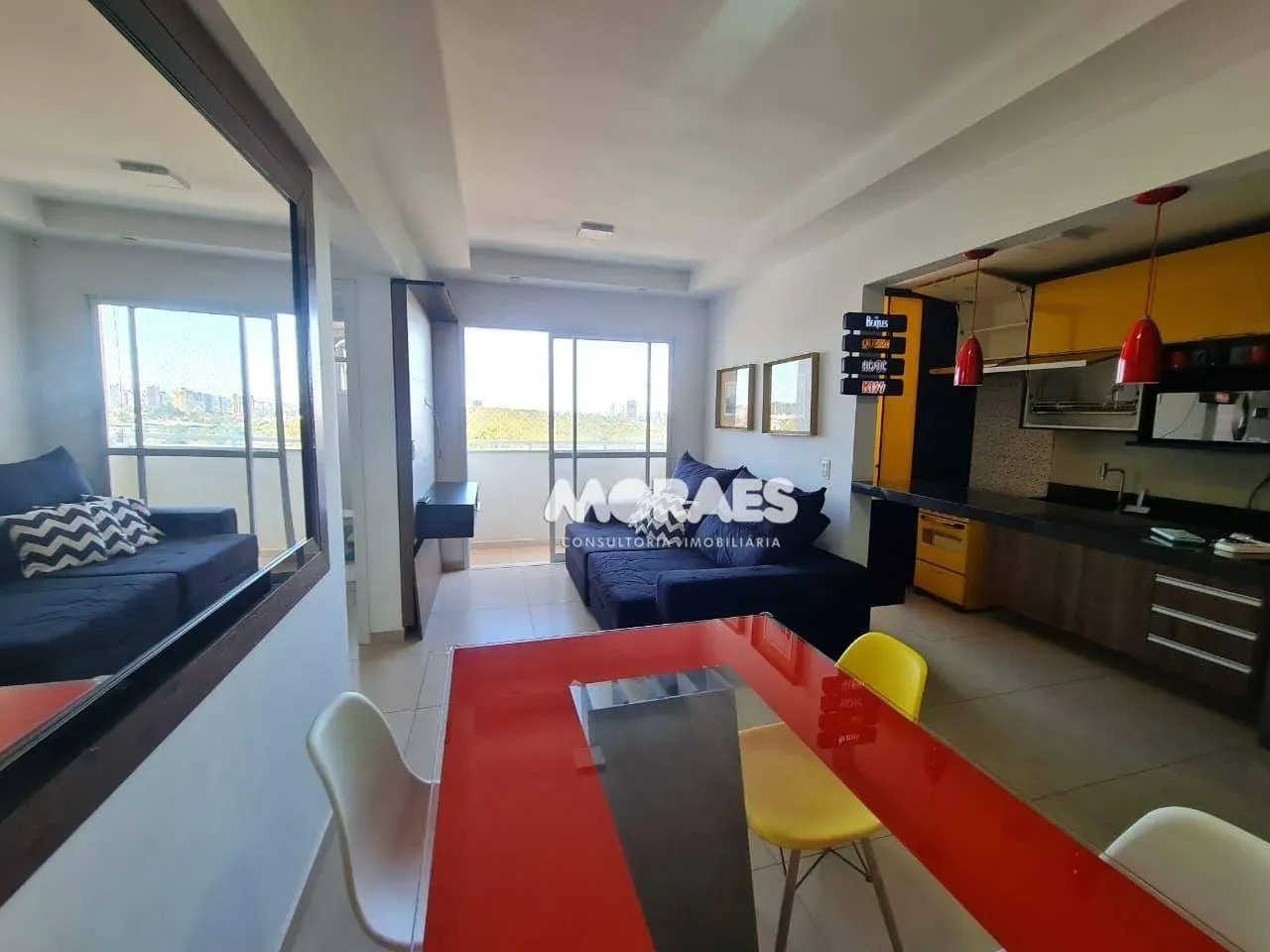 Apartamento mobiliado com 2 quartos para alugar, 70 m² por R$ 2.800/mês - Residencial Vito
