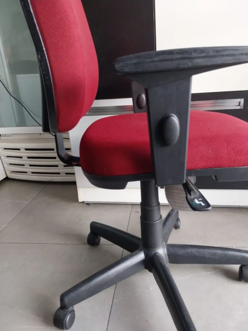 Cadeira Cavaletti Diretor Vermelha - Foto 3