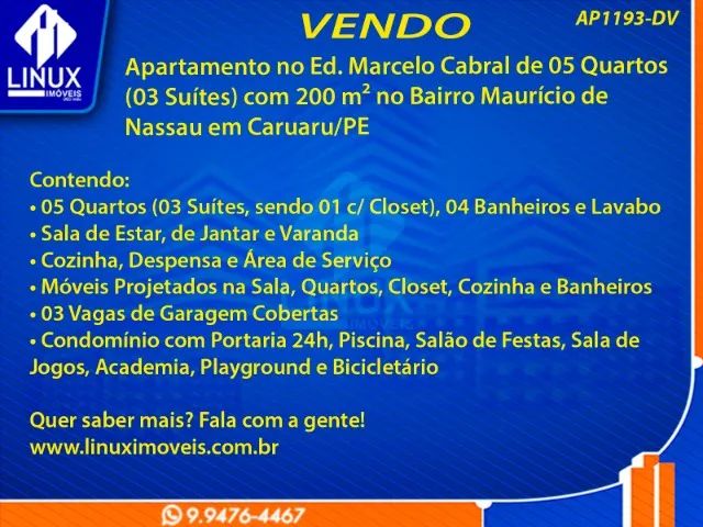 Apartamento no Ed. Marcelo Cabral à Venda (AP1193-DV) - Foto 2