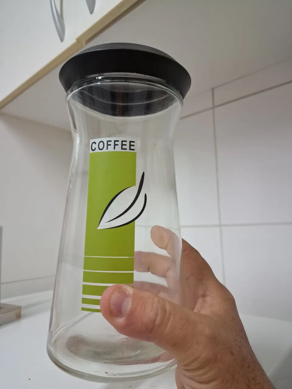 Pote de Vidro para Café com Tampa