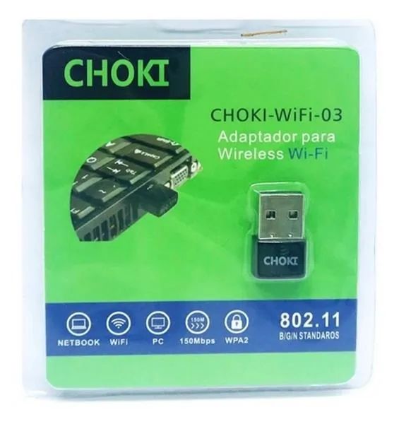 Adaptador Wifi Wireless Usb Nano - 150mbps - Choki-wifi-03