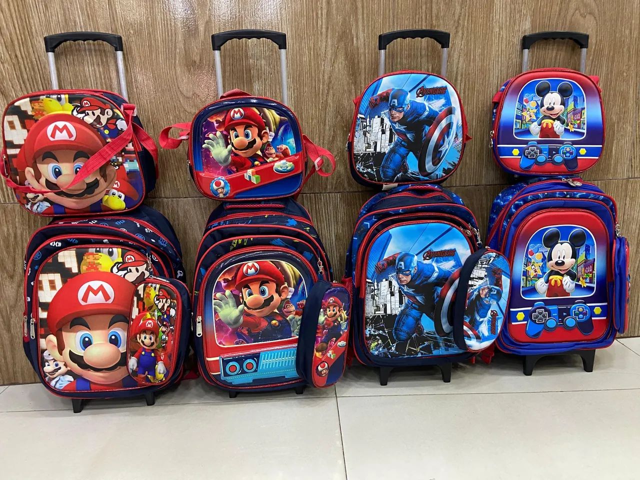 Bolsa de carrinho+lancheira térmica+estojo  - Foto 3