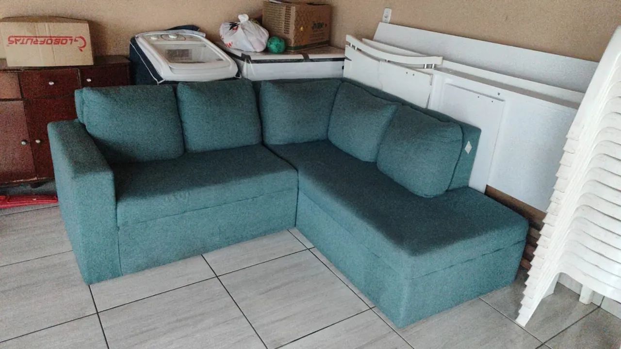 Sofá de Canto Modular verde  - Foto 3