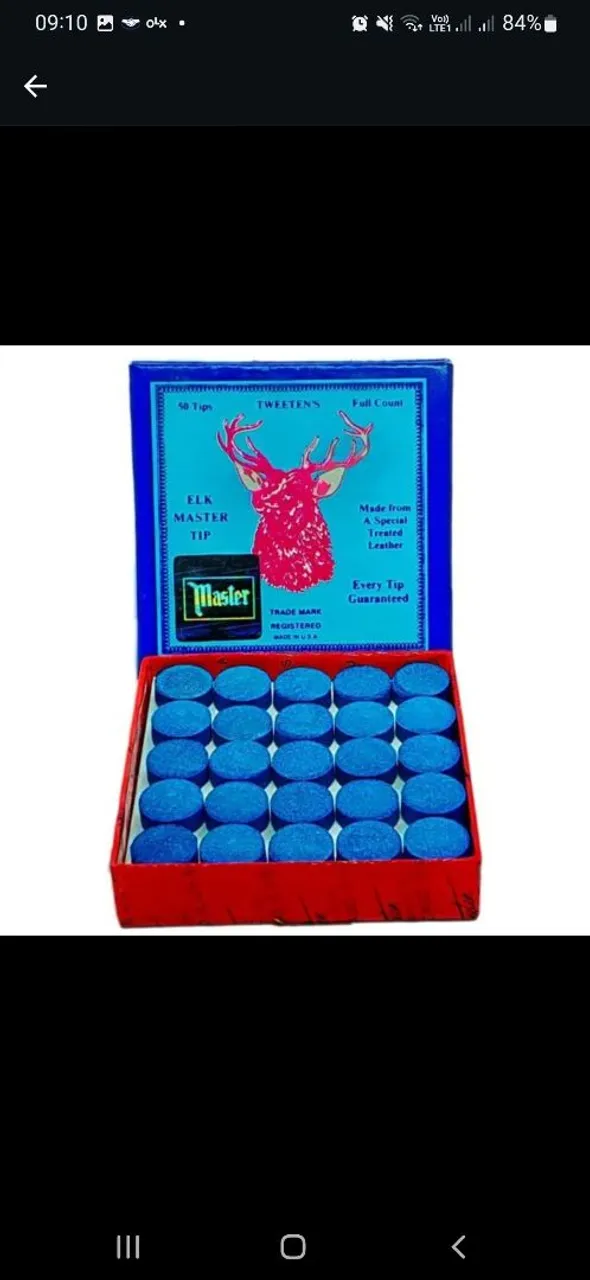 Sola ponteira Master proficional 11mm para taco de sinuca bilhar