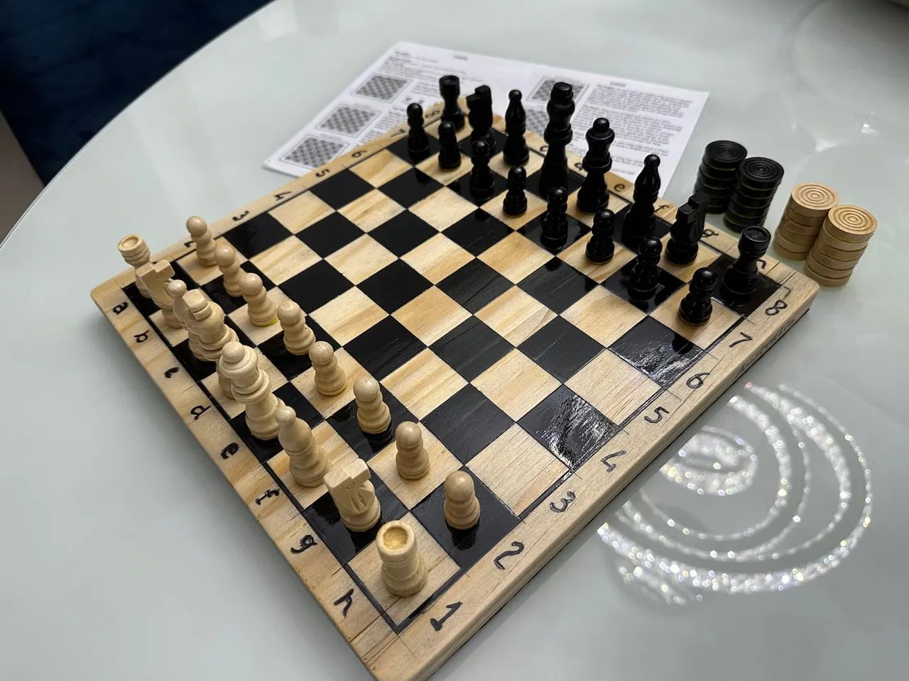 Jogo de Xadrez de Madeira - Foto 6