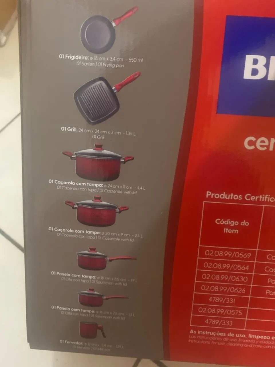 Conjunto de Panelas Cerâmica 7 peças Brinox - Foto 3