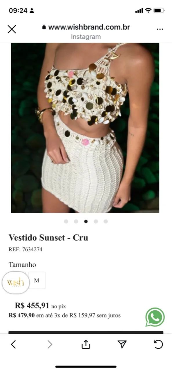 Vestido da marca Wish, tamanho M - Foto 5