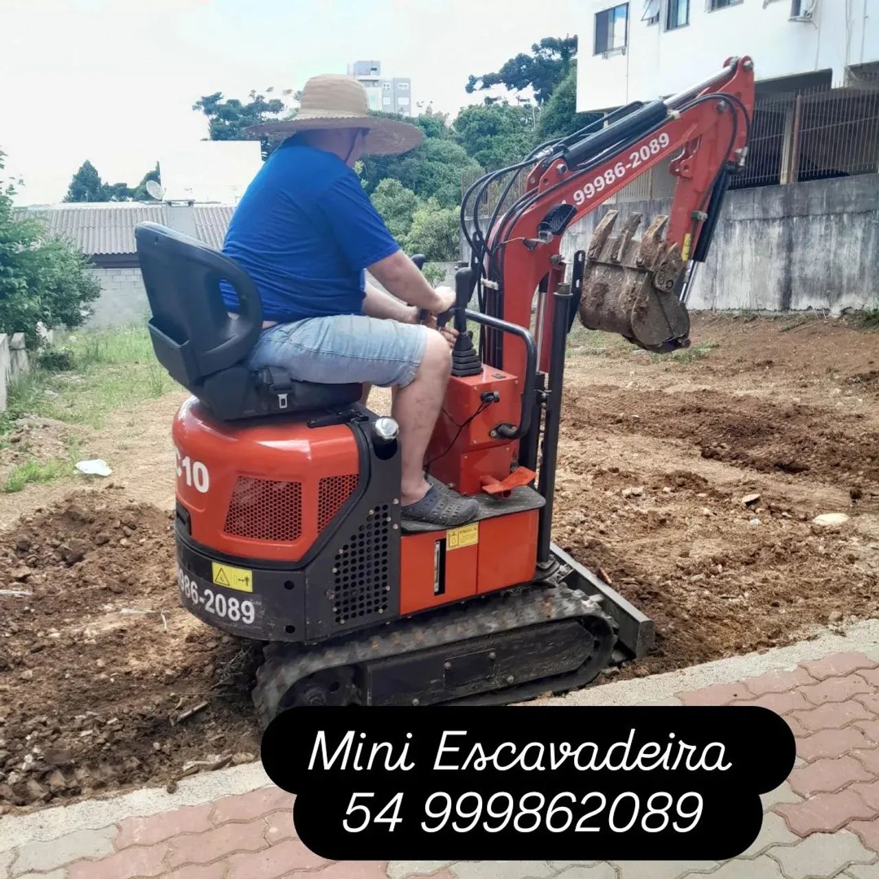  Mini escavadeira hidráulica terraplanagem - Foto 4