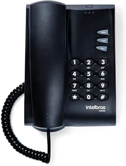 Telefone Intelbras Preto
