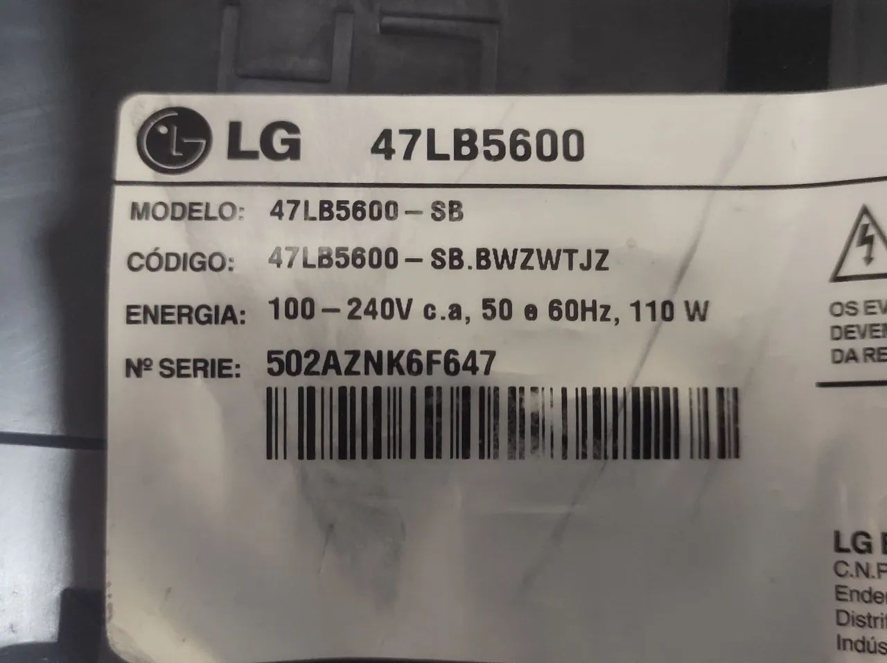 Placa principal TV LG 47LB5600 - Foto 6