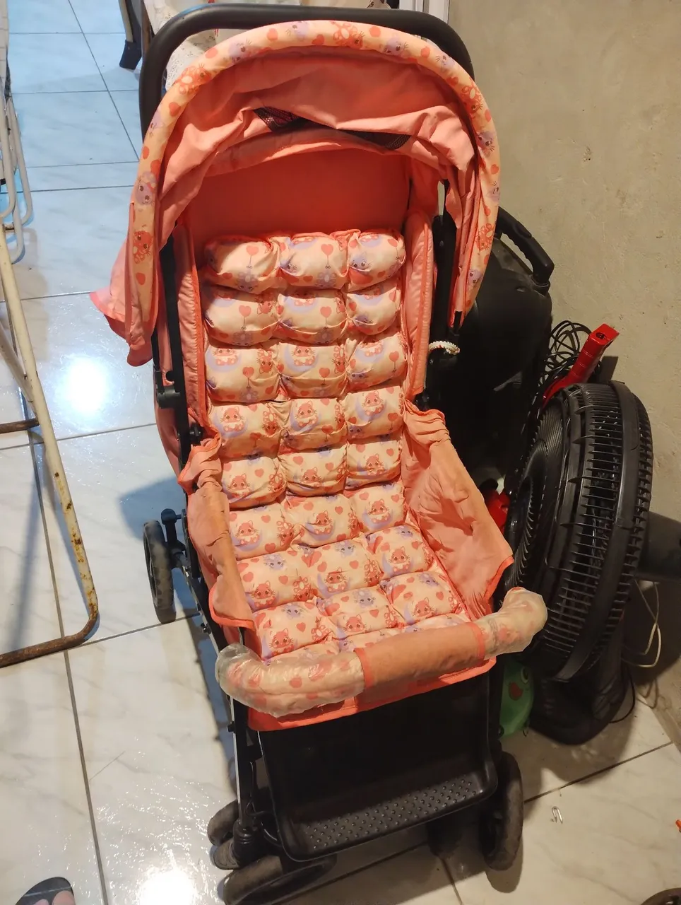 Carrinho de Bebê Rosa