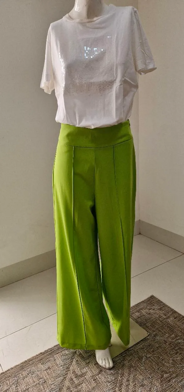 Calça Pantalona Verde - Tamanho M