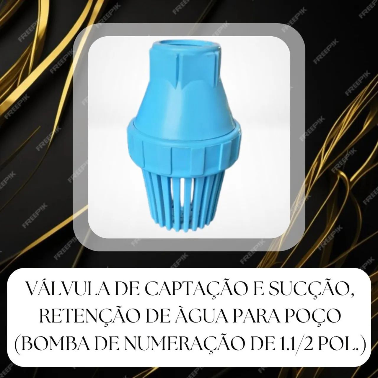Válvula de Captação e Sucção para Poço 1 1/2 Pol. - Foto 2