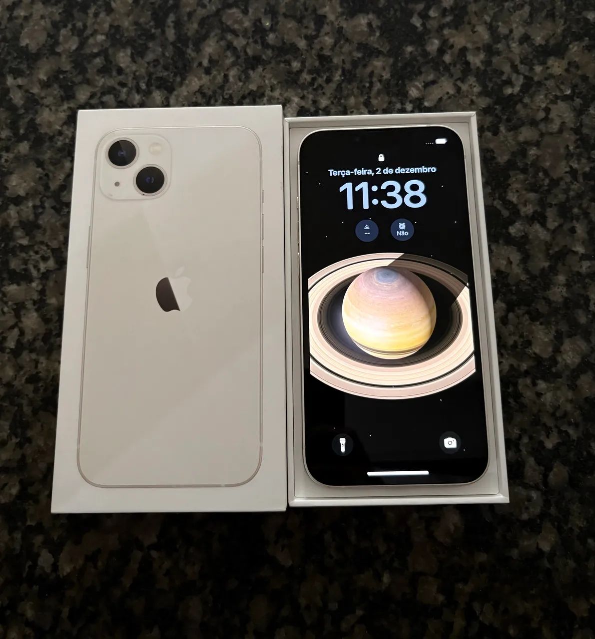 Apple iPhone 13 ホワイト 本体 128GB バッテリー容量86％ ムスビー